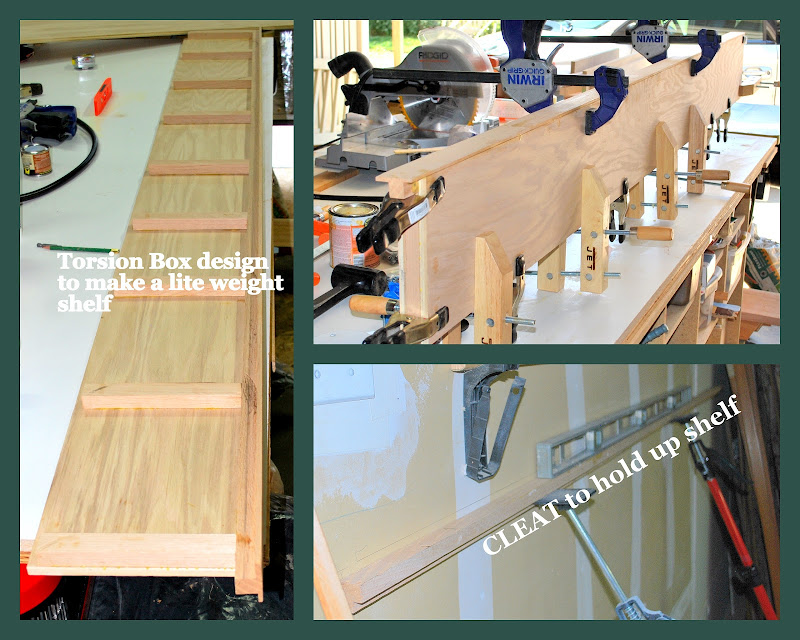 Torsion box Floating 8 Foot Shelf by MRod